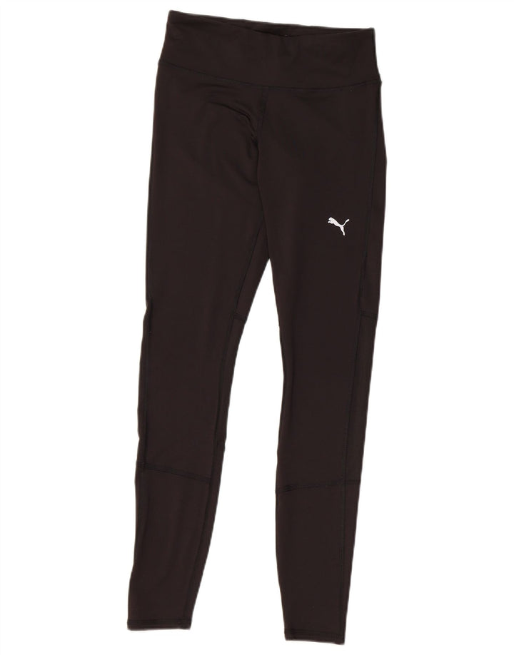 PUMA Womens Leggings UK 4 XS Black Polyester