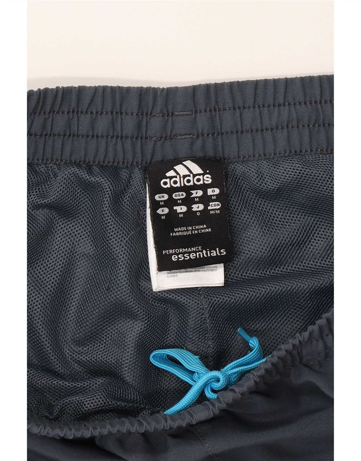Pantaloni da tuta da uomo Adidas sportivi in poliestere grigio medio