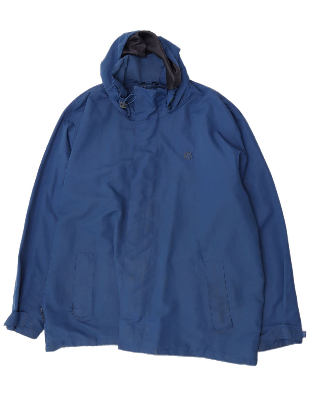 Giacca antipioggia da uomo con cappuccio Mountain Essentials UK 46 3XL nylon blu