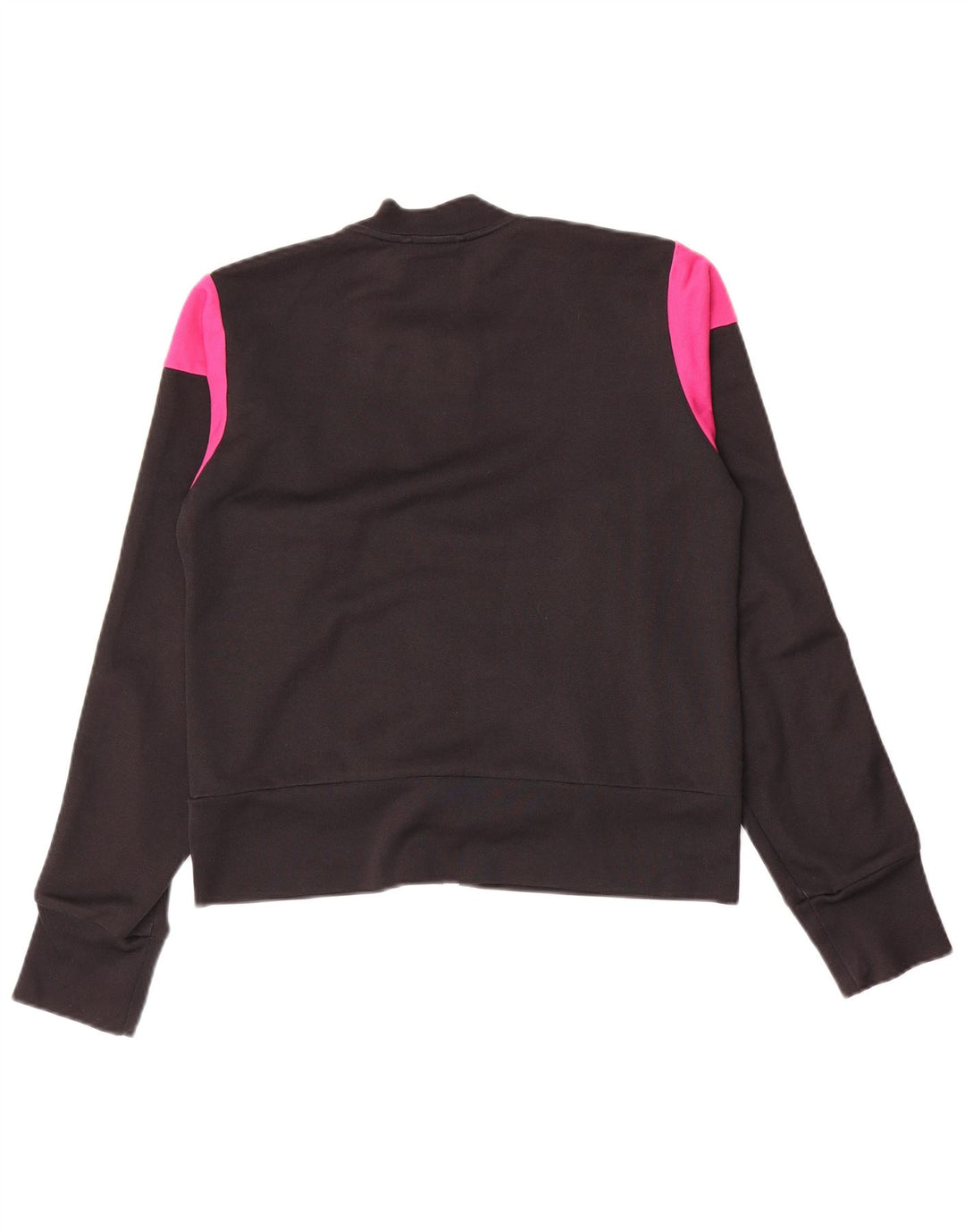Giacca da tuta da donna Adidas UK 12 Medium Black Colourblock Cotton