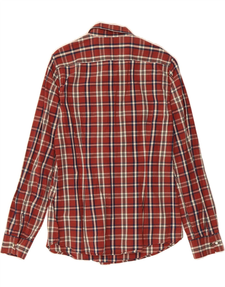 MASSIMO DUTTI Womens Shirt EU 40 Medium Red Check Vintage Massimo Dutti and Second-Hand Massimo Dutti from Messina Hembry 