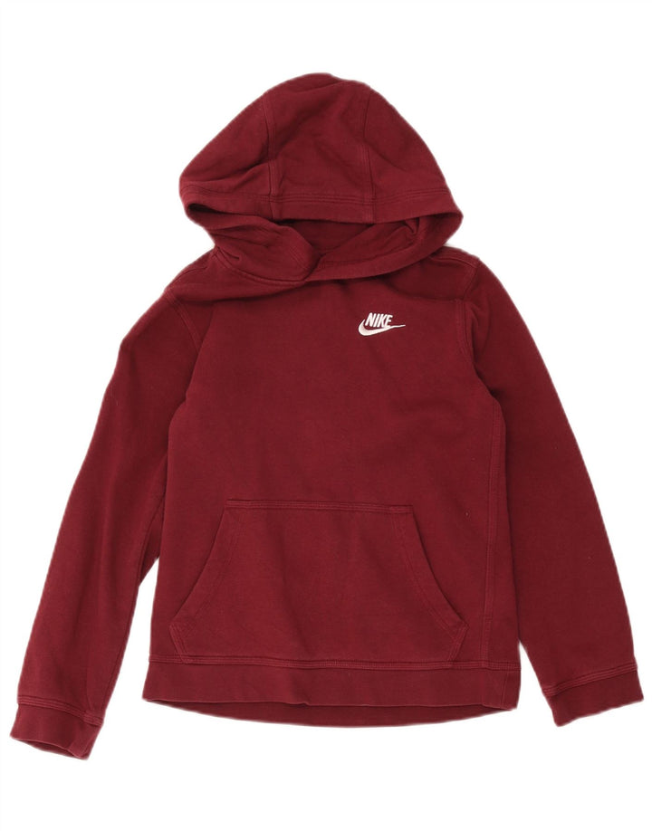 Felpa con cappuccio Nike da ragazzo, 10-11 anni, cotone marrone medio medio