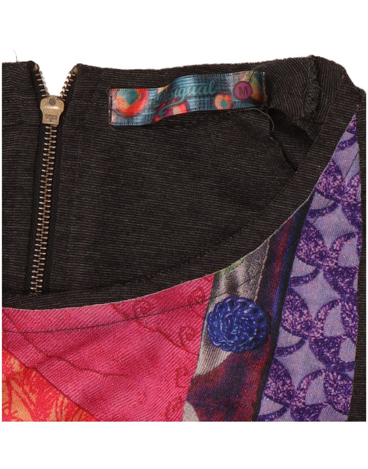 Abito tubino da donna DESIGUAL UK 12 Patchwork grigio medio