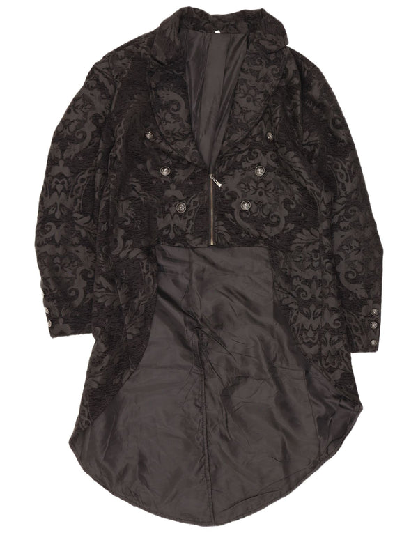 Giacca vintage da donna con frac e blazer UK 20 2XL Paisley nero