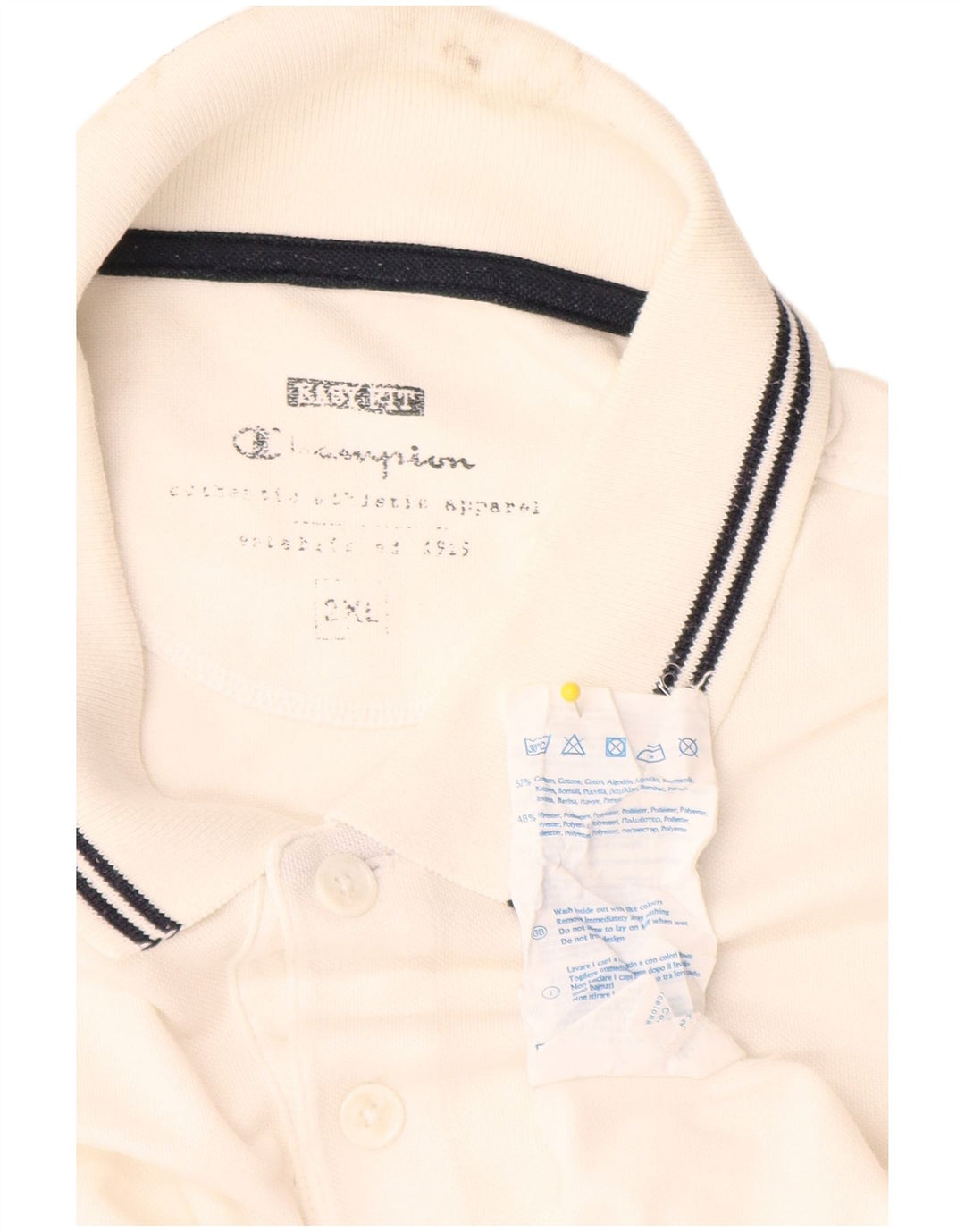 Polo da uomo Champion 2XL cotone bianco