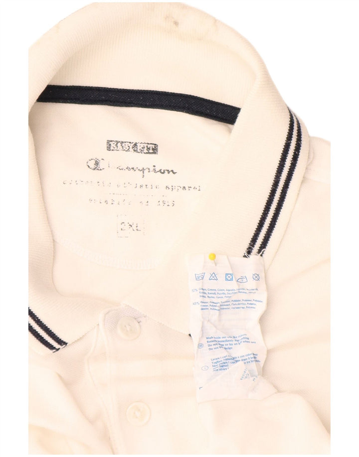 Polo da uomo Champion 2XL cotone bianco