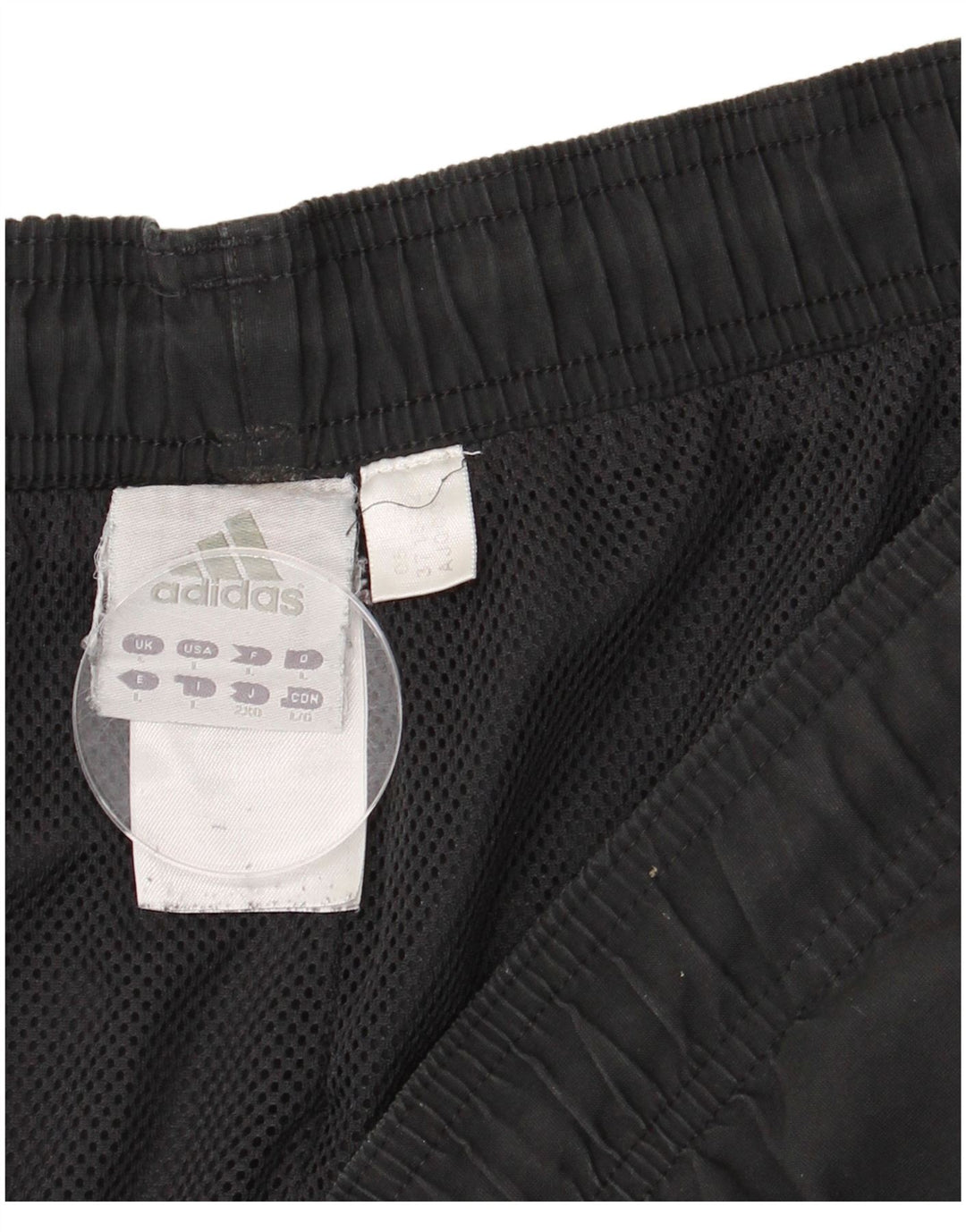 Pantaloncini sportivi ADIDAS da uomo grandi neri