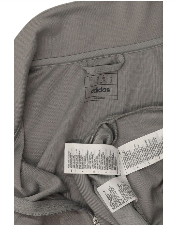 Giacca da tuta da uomo Adidas Aeroready 2XL Poliestere color block grigio