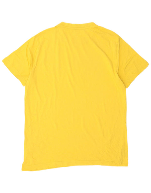Polo Ralph Lauren T-shirt da uomo su misura Top grande in cotone giallo
