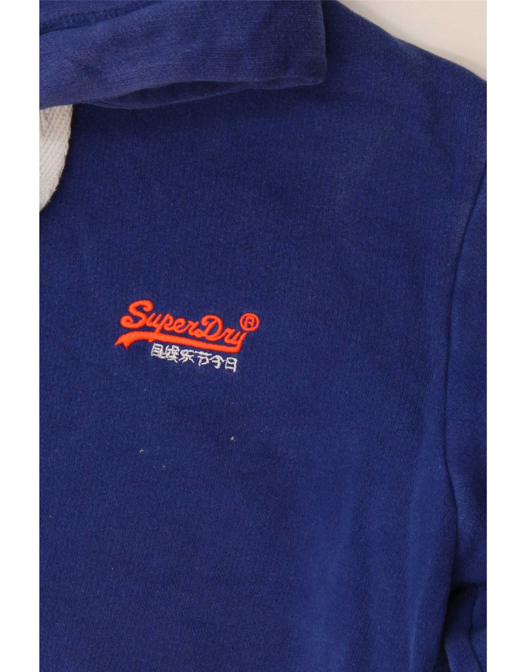 Maglione con cappuccio da uomo Superdry Small in cotone blu