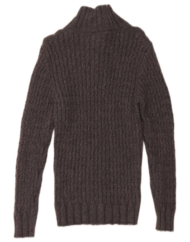 Maglione da uomo Alpha Massimo Rebecchi con bottoni e collo IT 48 Grigio medio