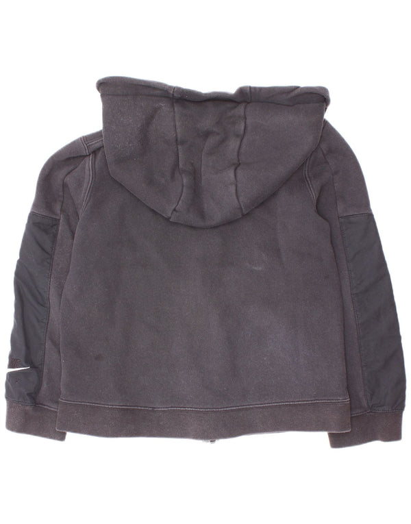 Felpa con cappuccio e zip Nike da ragazzo vestibilità standard 6-7 anni XS cotone nero