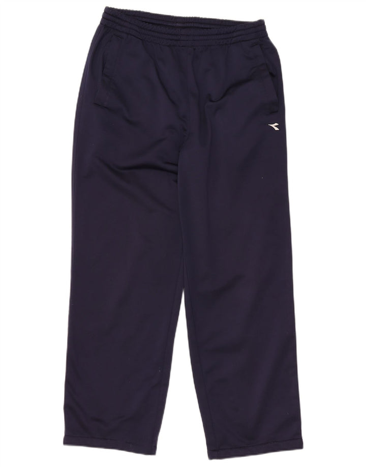 DIADORA Pantaloni da tuta da donna UK 16 Large Blu Navy Poliestere