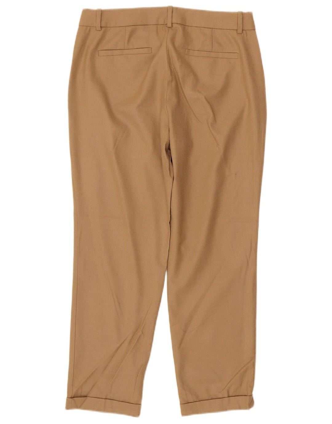 Pantaloni capri dritti da donna J. CREW US 4 Small W30 L26 Lana beige