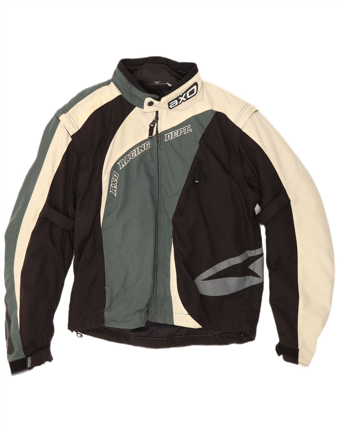 Giacca da corsa grafica da uomo AXO UK 44 2XL Poliestere color block nero