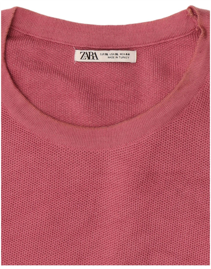 T-shirt Zara da uomo Top XL Rosa