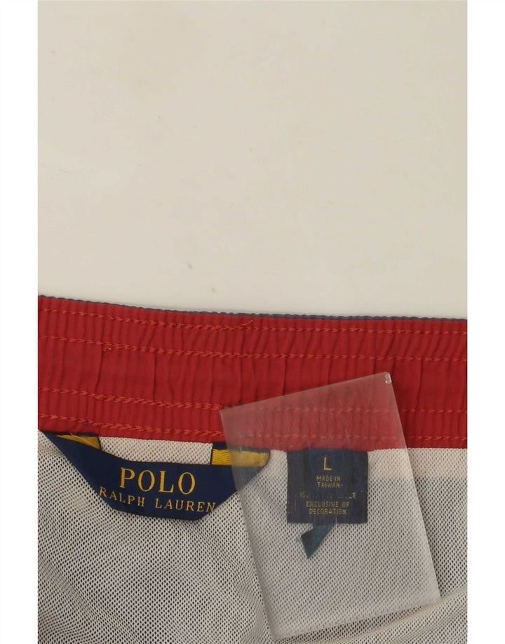 Polo Ralph Lauren Pantaloncini da bagno da uomo di grandi dimensioni in nylon blu