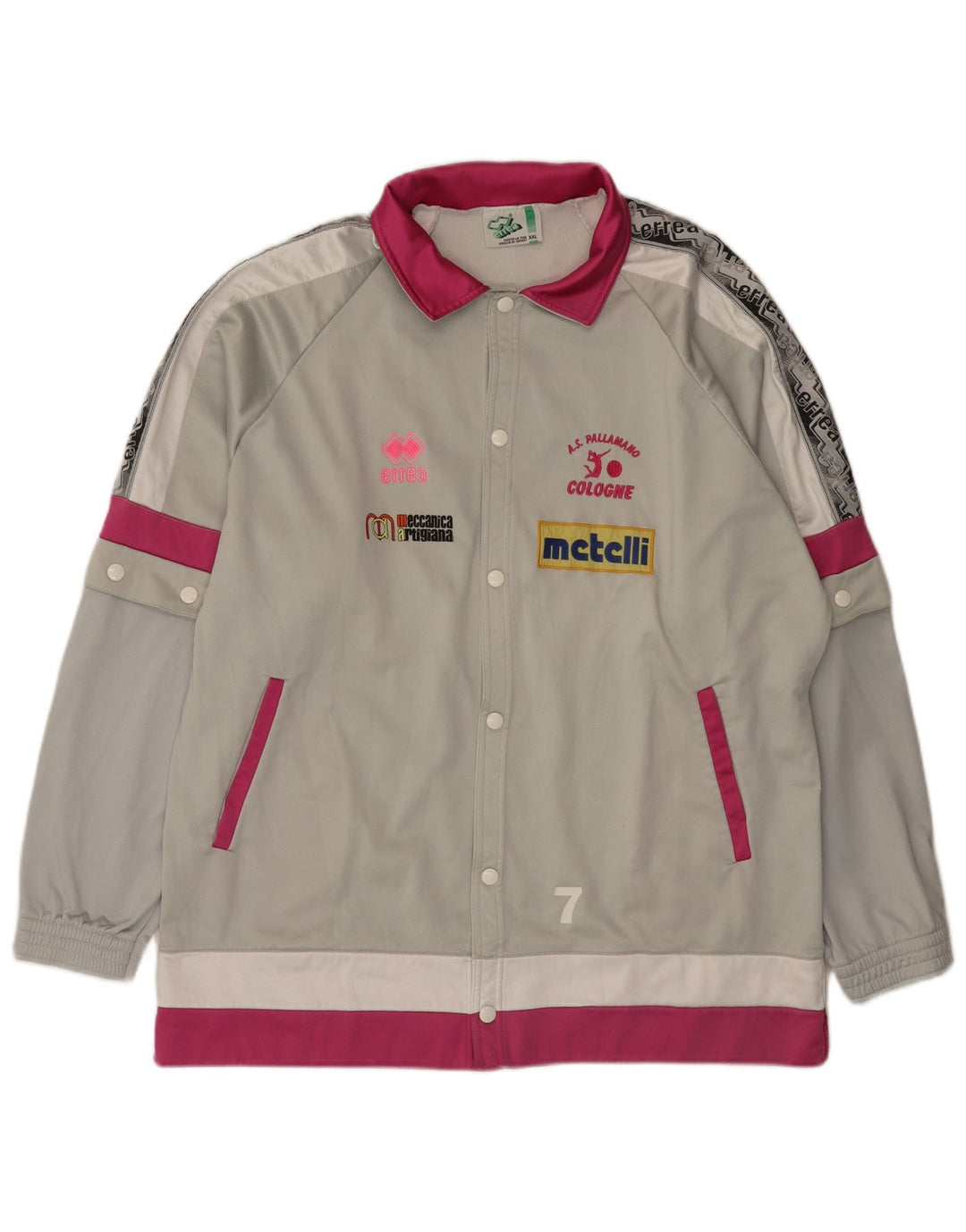 Giacca da ginnastica grafica da uomo Errea 2XL Colorblock grigio