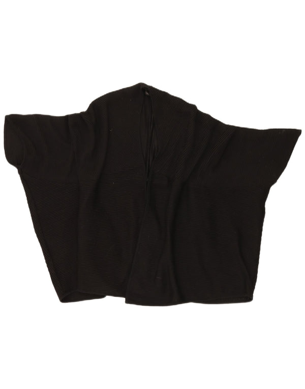 Top cardigan poncho oversize da donna Zara UK 14 medio nero