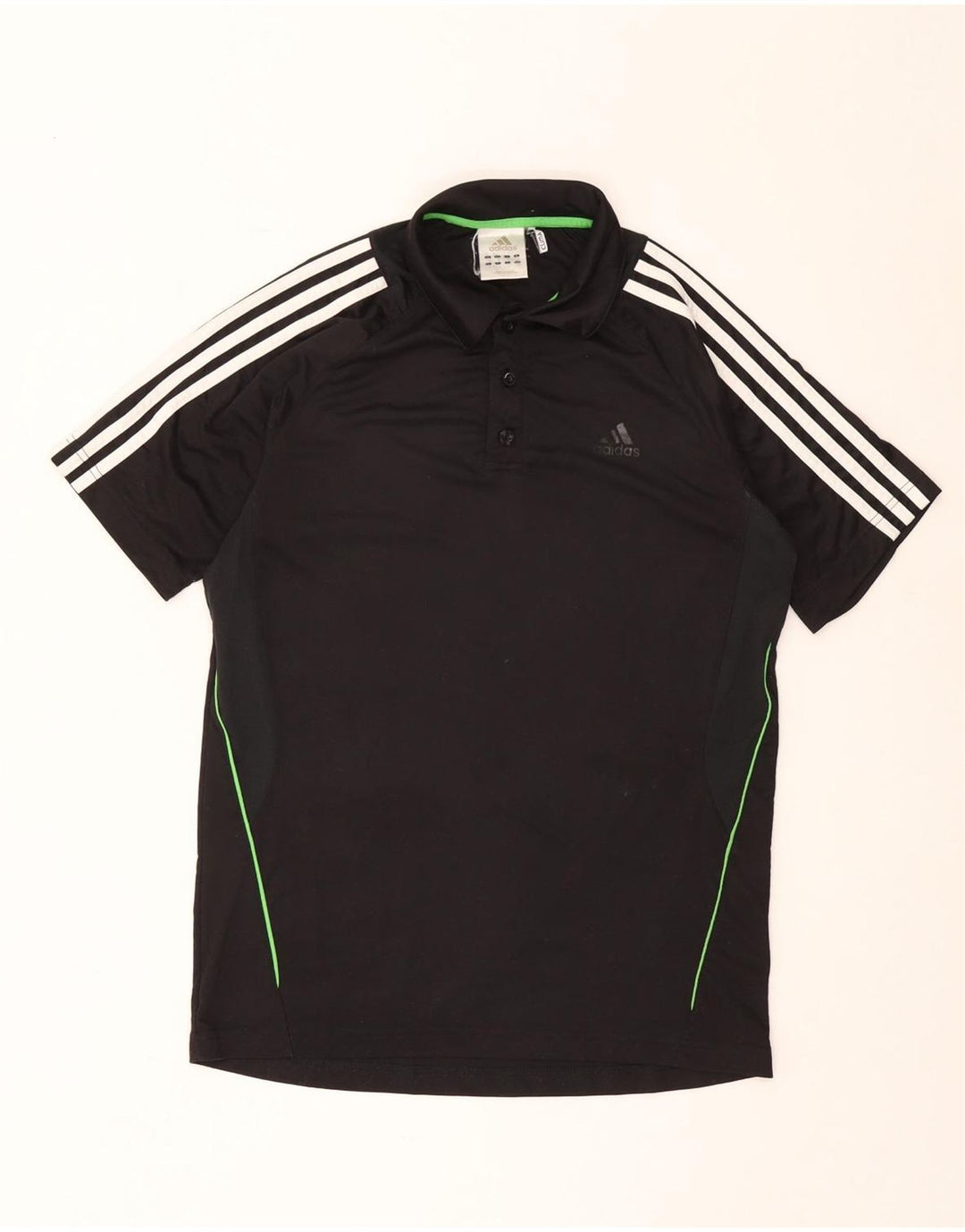 Polo Adidas Climalite da uomo media in poliestere nero