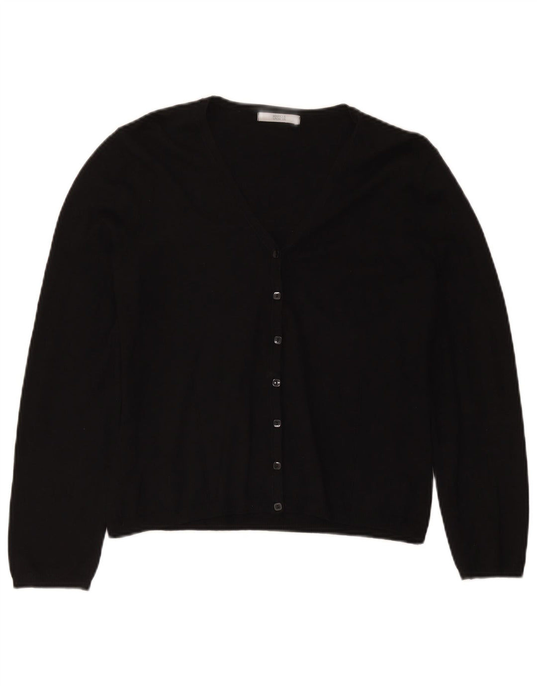 Maglione cardigan da donna Marks & Spencer UK 14 Viscosa nera media