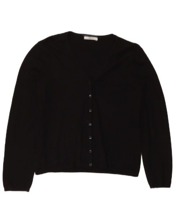Maglione cardigan da donna Marks & Spencer UK 14 Viscosa nera media