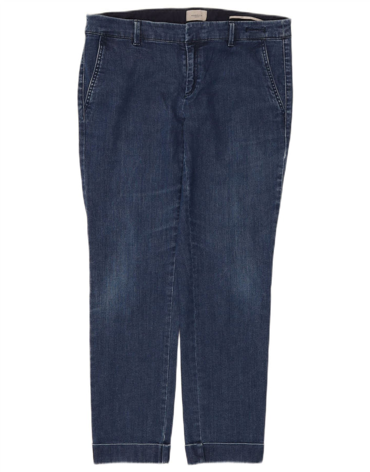 Jeans slim da donna Marella UK 12 medio W32 L27 cotone blu