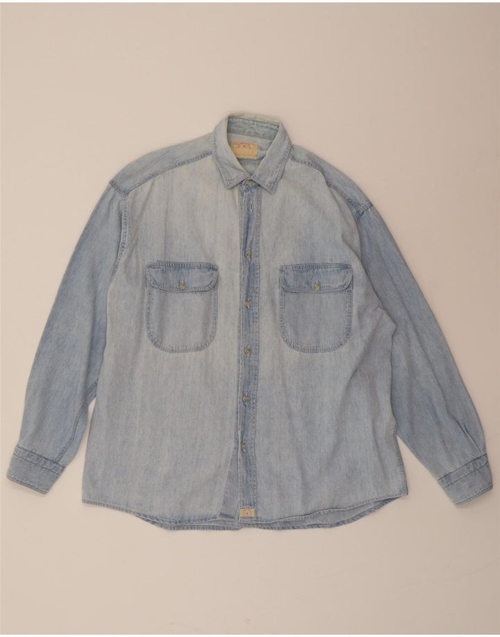 CAVALLO Mens Denim Shirt Large Blue Vintage Cavallo and Second-Hand Cavallo from Messina Hembry 