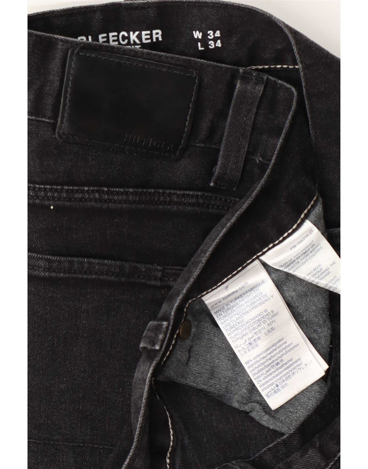 Wrangler Uomo Bleecker Slim Jeans W34 L34 Cotone Grigio