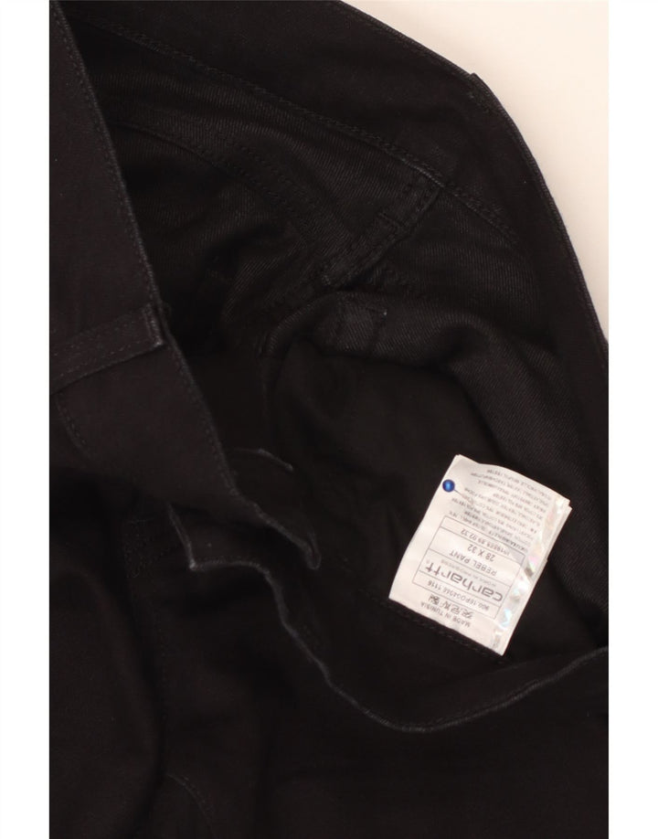 Jeans slim da donna CARHARTT W28 L32 cotone nero