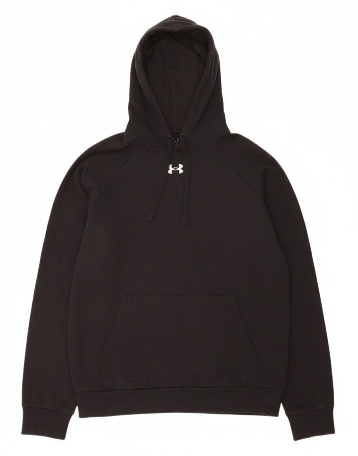 UNDER ARMOUR Mens Hoodie Jumper Medium Black Cotton
