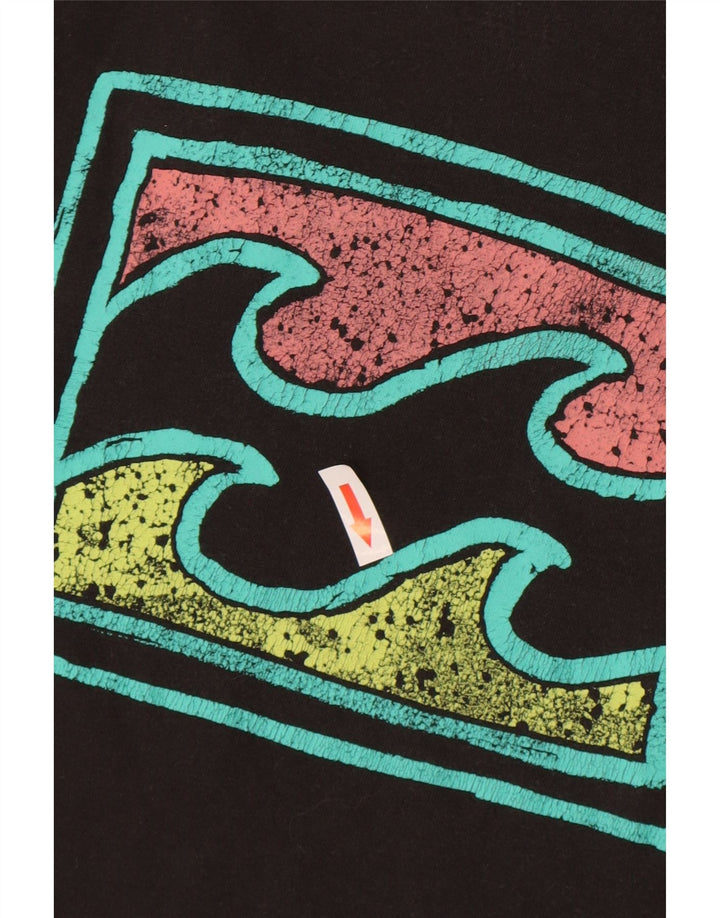 Canotta grafica da uomo Billabong, cotone medio nero