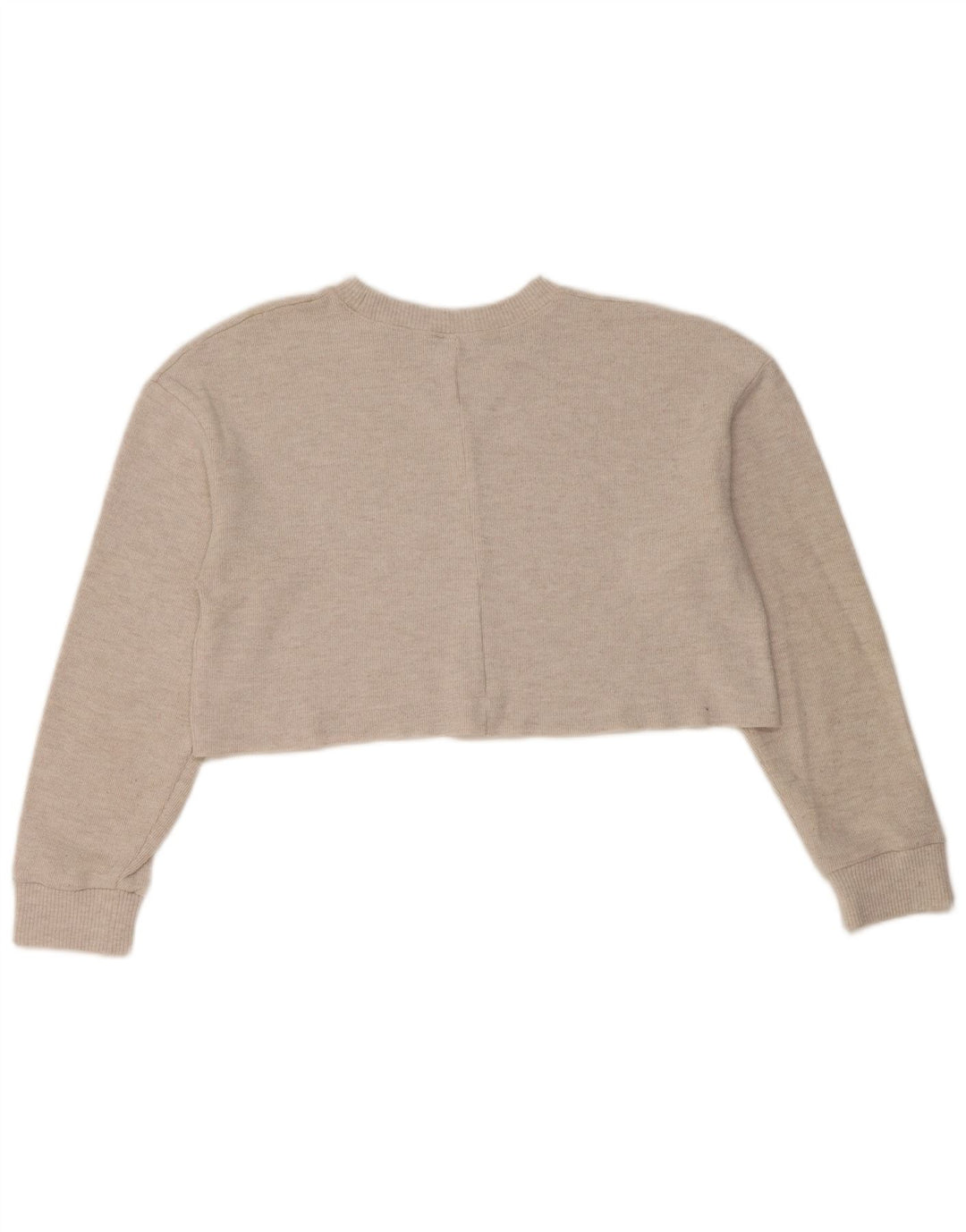 Felpa corta oversize da donna Zara UK 10 piccola grigia
