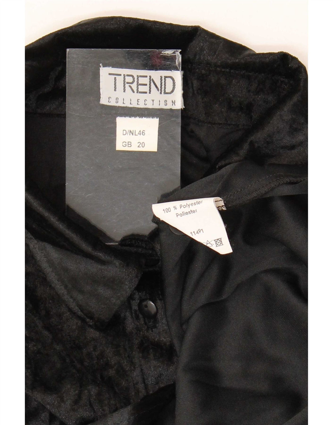 Camicetta da donna Trend UK 20 2XL Poliestere nero
