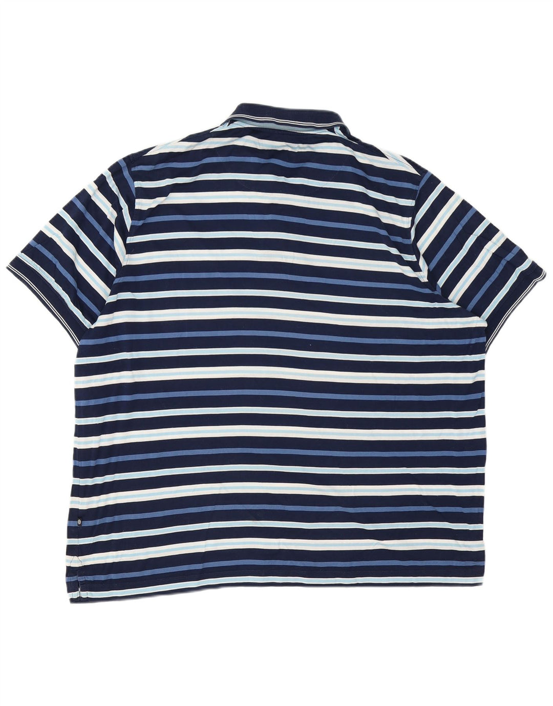 Polo da uomo BUGATTI 3XL in cotone a righe blu navy