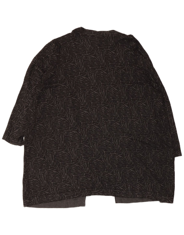 Maglione cardigan aperto da donna Autograph UK 18 XL Viscosa screziata nera