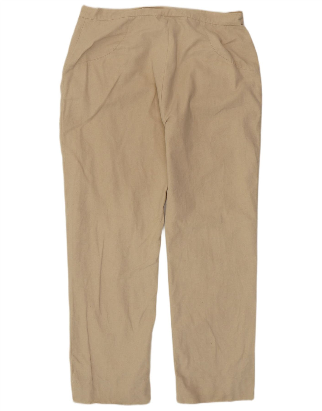 MARINA RINALDI Womens Casual Trousers Size 23 Medium W34 L30 Beige