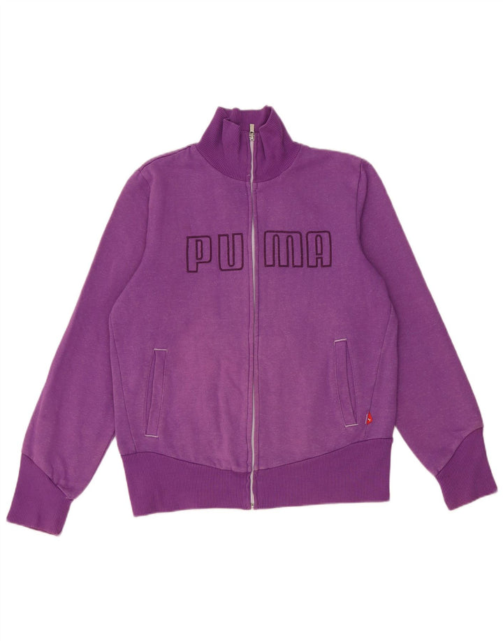 Giacca da ginnastica corta con grafica PUMA da donna UK 14 viola medio