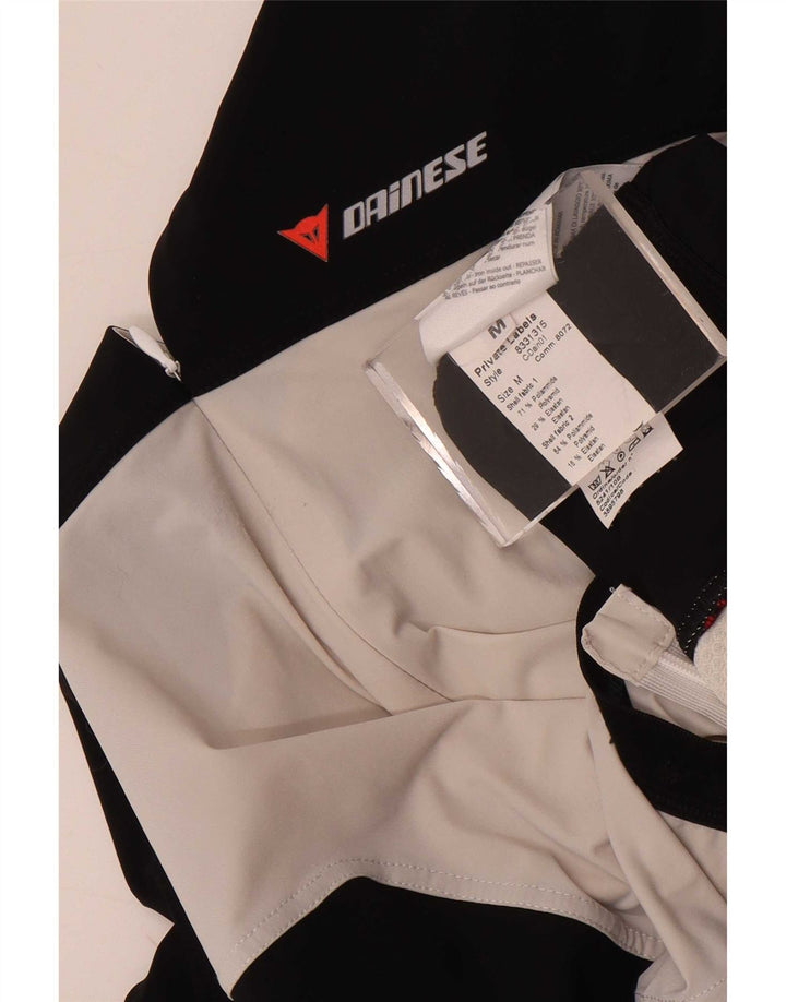 Maglia Dainese da uomo a manica corta con zip e collo, colore nero medio