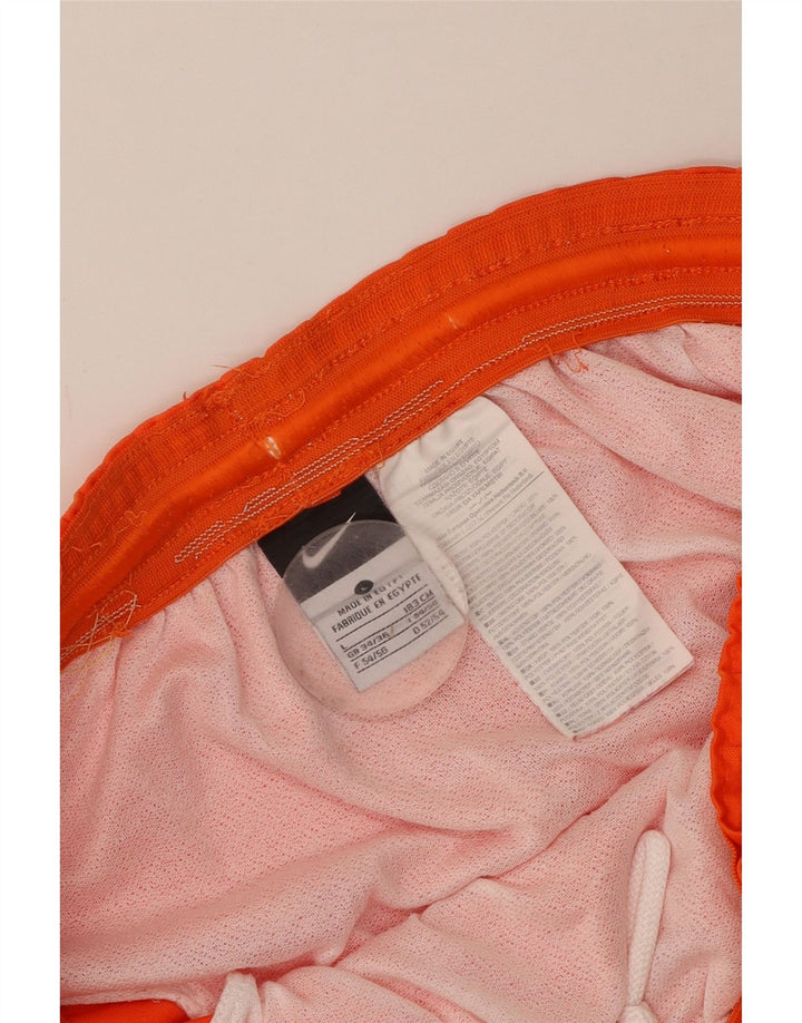 Pantaloncini sportivi Nike da uomo grandi in poliestere arancione