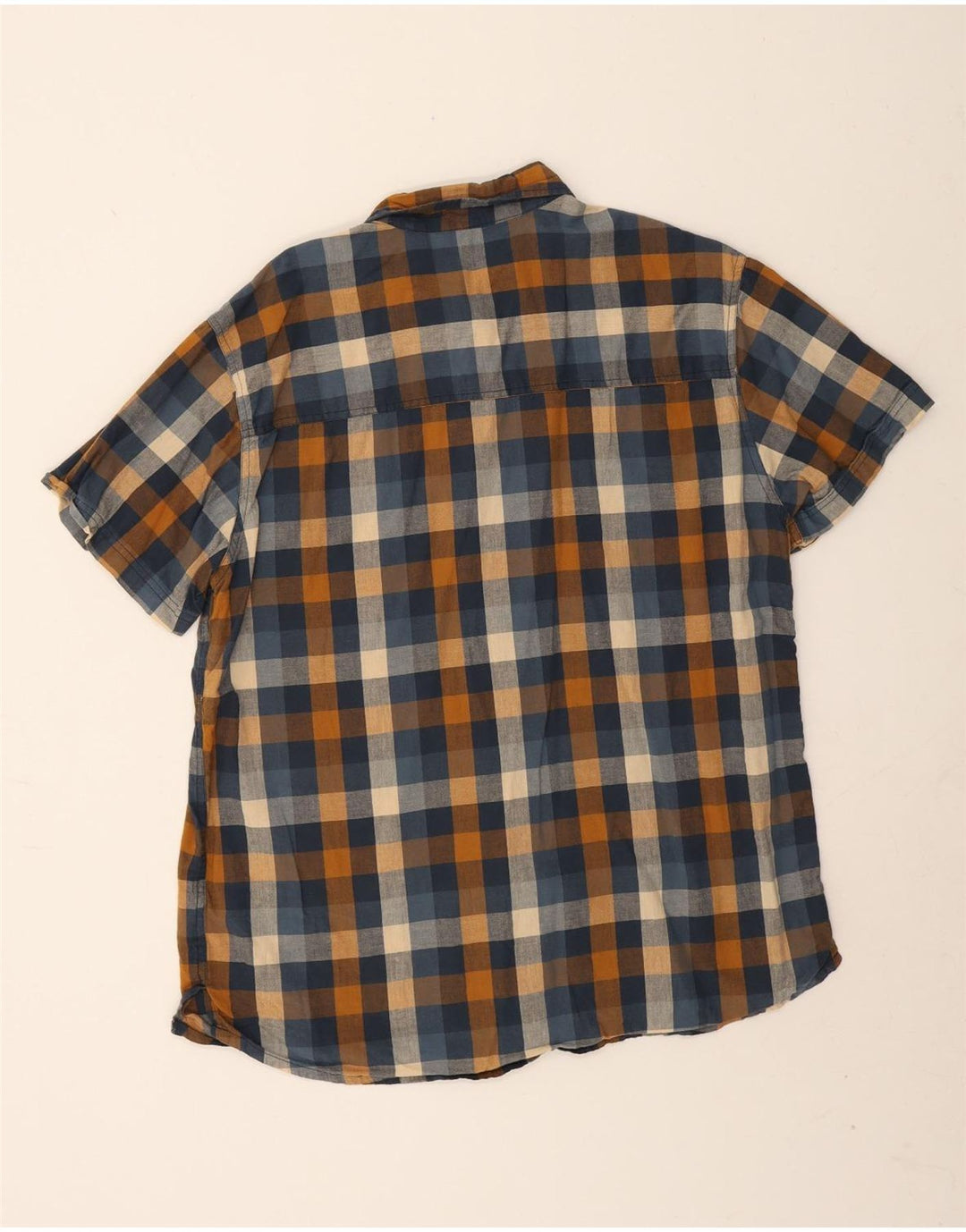 Camicia a maniche corte da uomo Mountain Warehouse XL in cotone a quadri multicolore