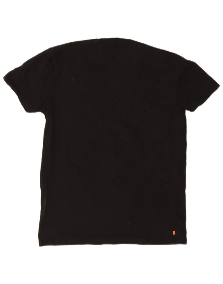 T-shirt da uomo slim fit Superdry Top in cotone nero medio