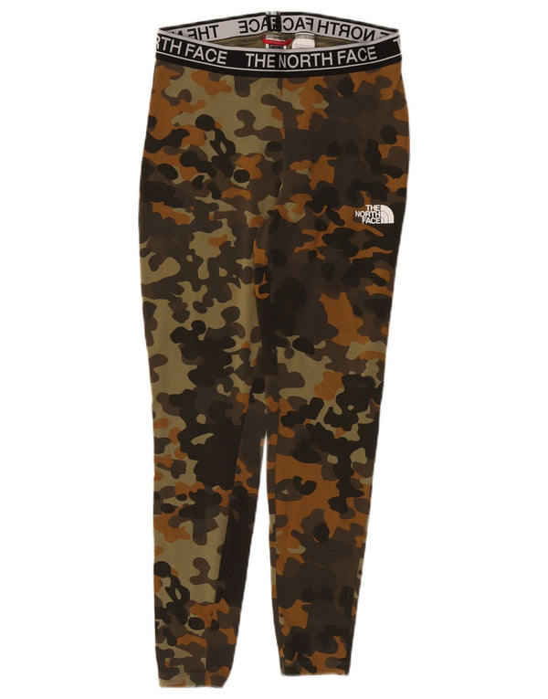 Leggings grafici da donna The North Face UK 12 cotone mimetico kaki medio