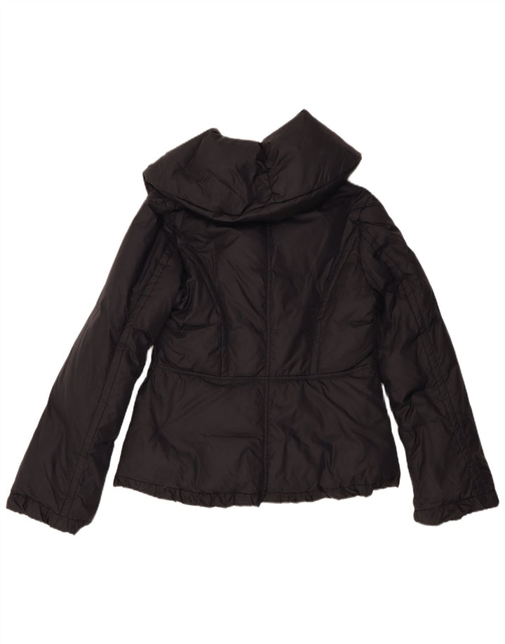 Giacca imbottita da donna Stefanel UK 12 nylon nero medio
