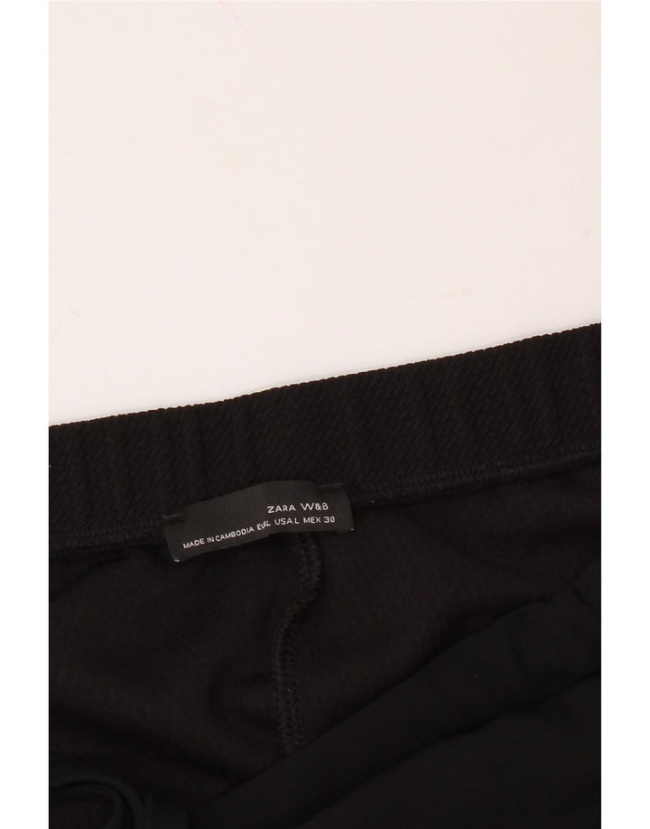 ZARA Womens Tracksuit Trousers Joggers UK 14 Large  Black Vintage Zara and Second-Hand Zara from Messina Hembry 