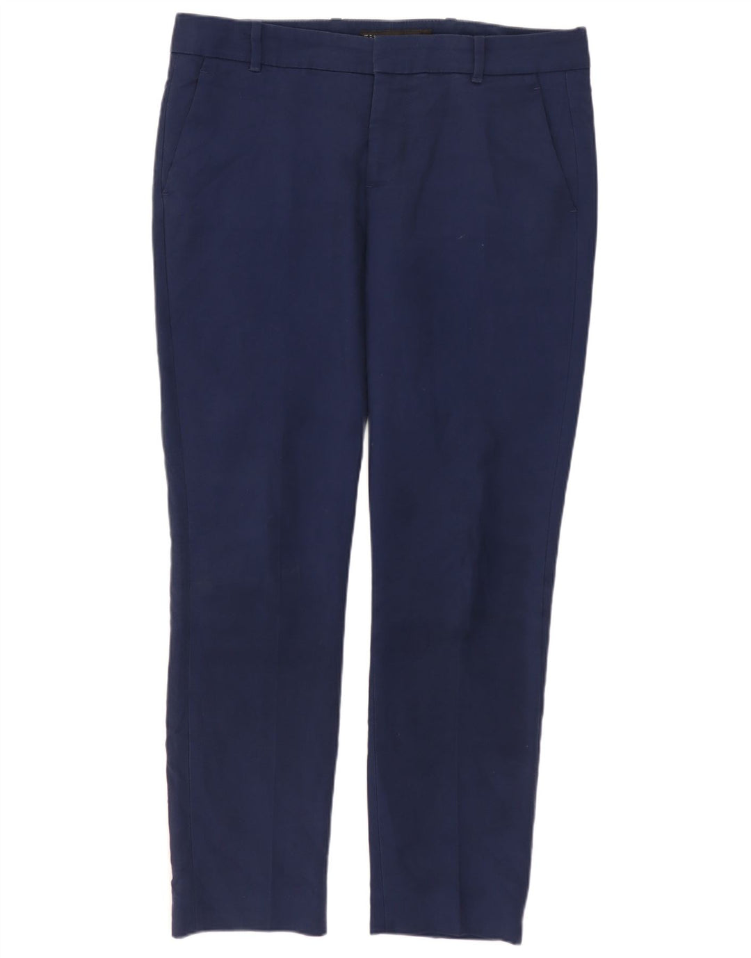 Pantaloni chino slim da donna Zara medi W28 L28 blu navy