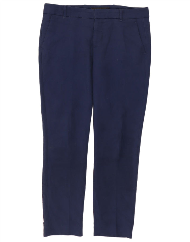 Pantaloni chino slim da donna Zara medi W28 L28 blu navy