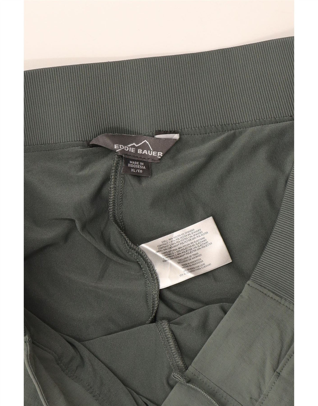 Gonna cargo da donna Eddie Bauer XL W36 nylon kaki