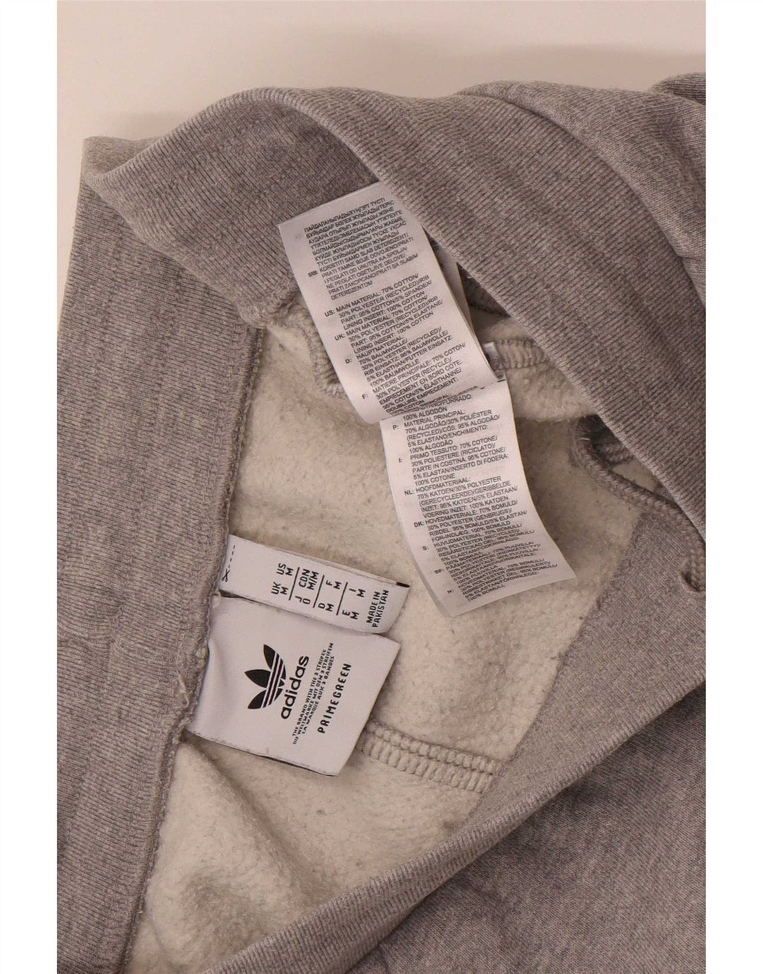 Pantaloni da tuta da uomo Adidas Joggers in cotone chiazzato grigio medio