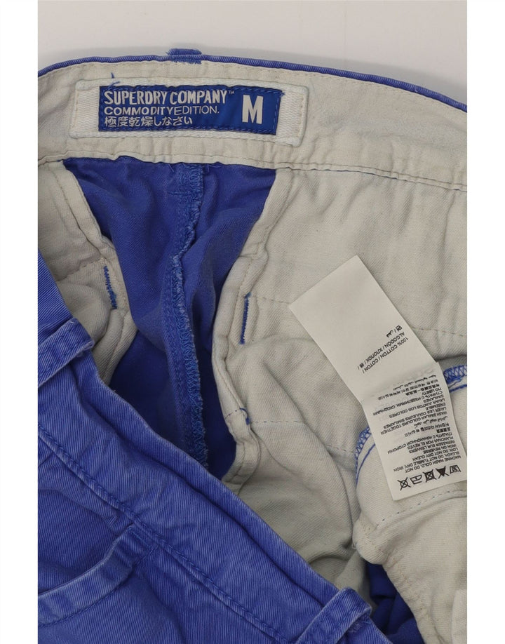 Pantaloncini chino da uomo SUPERDRY medi W32 in cotone blu